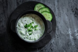 Recette de raita ayurvedique aux concombres