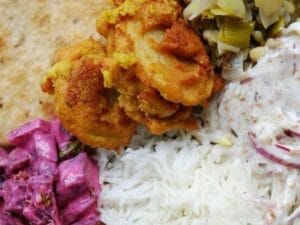 repas vegetarien a base de riz basmati