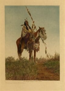 Cheval avec indien